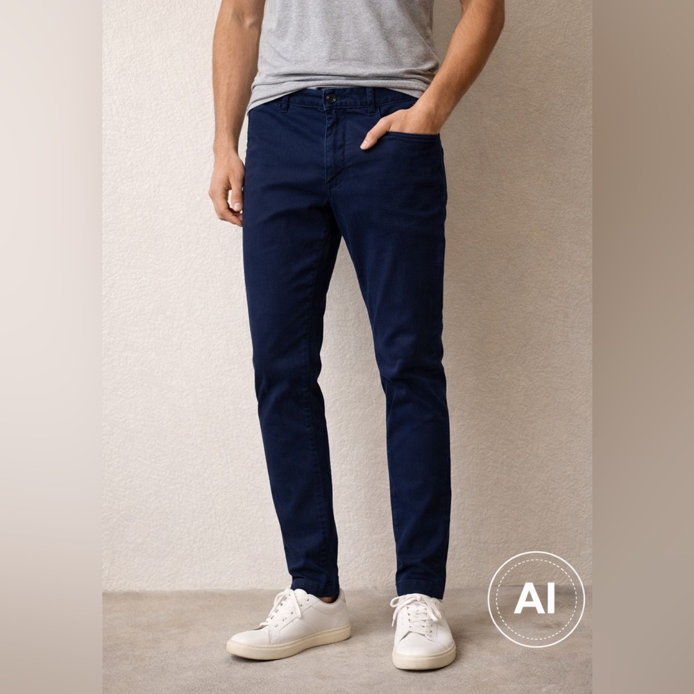 J. Crew Men's Deep Blue 250 Slim Pants (31/32)